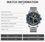 NAVIFORCE Men Watch Top Luxury Brand Big Dial Sport Watches Mens