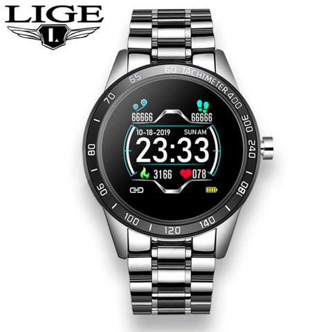 2020 New Color screen men sport smart watch Men Fitness tracker For iPhone