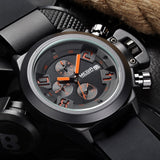 MEGIR Big Dial Fashion Men's Military Sports Watches Waterproof