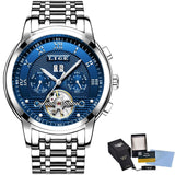 LIGE Mens Watches Fashion Top Brand Luxury Business Automatic Mechanical