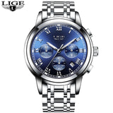 LIGE Mens Watches Fashion Top Brand Luxury Business Automatic Mechanical