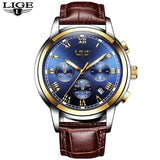 LIGE Mens Watches Fashion Top Brand Luxury Business Automatic Mechanical
