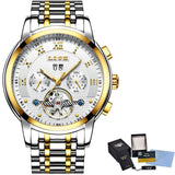 LIGE Mens Watches Fashion Top Brand Luxury Business Automatic Mechanical