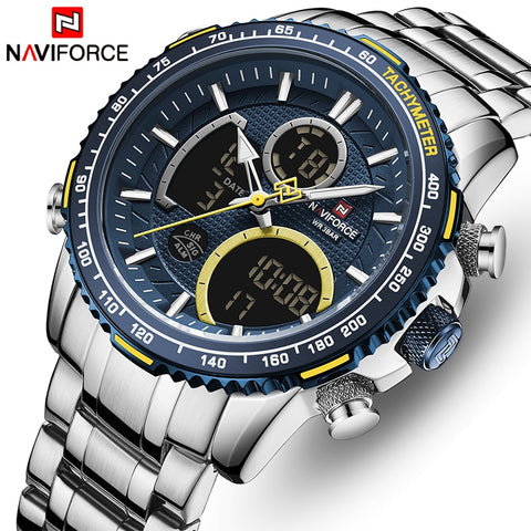 NAVIFORCE Men Watch Top Luxury Brand Big Dial Sport Watches Mens