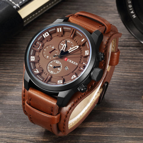 CURREN Top Brand Luxury Mens Watches Male Clocks Date Sport