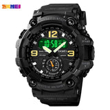 SKMEI Japan Movement 3 Time Dual Display Analog LED Electronic