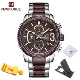 NAVIFORCE Mens Quartz Multifunction Chronograph Sports Watches