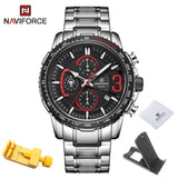 NAVIFORCE Mens Quartz Multifunction Chronograph Sports Watches