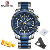 NAVIFORCE Mens Quartz Multifunction Chronograph Sports Watches