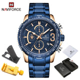 NAVIFORCE Mens Quartz Multifunction Chronograph Sports Watches