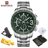 NAVIFORCE Mens Quartz Multifunction Chronograph Sports Watches