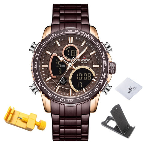 NAVIFORCE Men Watch Top Luxury Brand Big Dial Sport Watches Mens
