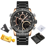 NAVIFORCE Men Watch Top Luxury Brand Big Dial Sport Watches Mens