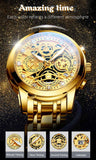 2021 NEKTOM Fashion Casual Men Watch Stainless Steel Golden Men