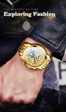 2021 NEKTOM Fashion Casual Men Watch Stainless Steel Golden Men