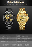 2021 NEKTOM Fashion Casual Men Watch Stainless Steel Golden Men