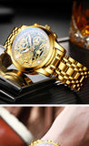 2021 NEKTOM Fashion Casual Men Watch Stainless Steel Golden Men
