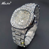 Men's Watches Gold Ice Out Diamond Luxury Top Brand Design Diver