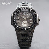 Men's Watches Gold Ice Out Diamond Luxury Top Brand Design Diver
