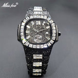 Men's Watches Gold Ice Out Diamond Luxury Top Brand Design Diver