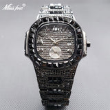 Men's Watches Gold Ice Out Diamond Luxury Top Brand Design Diver