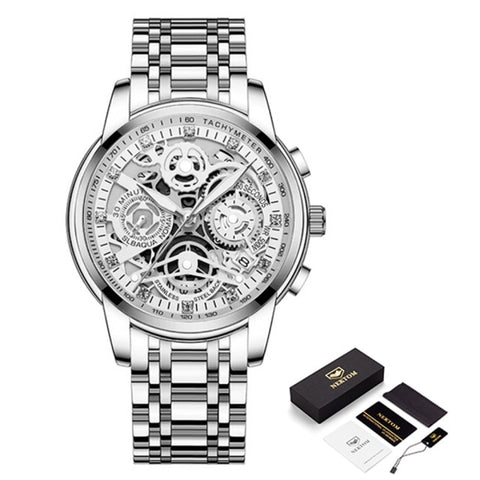 2021 NEKTOM Fashion Casual Men Watch Stainless Steel Golden Men
