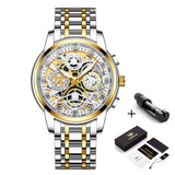 2021 NEKTOM Fashion Casual Men Watch Stainless Steel Golden Men
