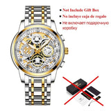 2021 NEKTOM Fashion Casual Men Watch Stainless Steel Golden Men