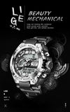LIGE Digital Men Military Watch 50m Waterproof Wristwatch LED Quartz