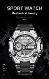 LIGE Digital Men Military Watch 50m Waterproof Wristwatch LED Quartz