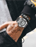 LIGE Digital Men Military Watch 50m Waterproof Wristwatch LED Quartz