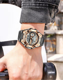 LIGE Digital Men Military Watch 50m Waterproof Wristwatch LED Quartz