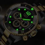 LIGE Watches Mens Top Brand Luxury Clock Casual Stainless Steel 24Hour