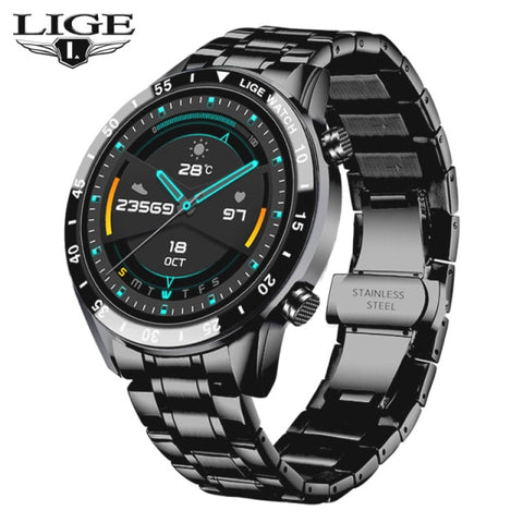 LIGE 2021 New Bluetooth Call watch Smart watch Men Full Touch