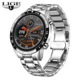 LIGE 2021 New Bluetooth Call watch Smart watch Men Full Touch