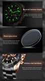 2021 New Fashion Blue Mens Watches LIGE Top Brand Luxury