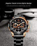 2021 New Fashion Blue Mens Watches LIGE Top Brand Luxury