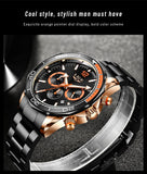2021 New Fashion Blue Mens Watches LIGE Top Brand Luxury