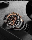 2021 New Fashion Blue Mens Watches LIGE Top Brand Luxury