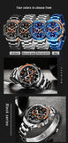 2021 New Fashion Blue Mens Watches LIGE Top Brand Luxury