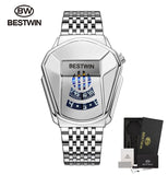 2021 BESTWIN Brand Luxury Sport Military Watch Men Gold  Stainless