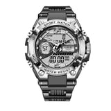 LIGE Digital Men Military Watch 50m Waterproof Wristwatch LED Quartz