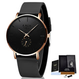 LIGE Luxury Brand Men Casual Quartz Watch Silicone Strap Military