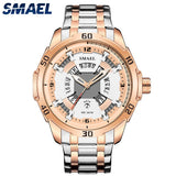 SMAEL Quartz Watches Luxury Brand 30M Waterproof Clock