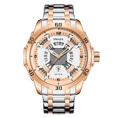 SMAEL Quartz Watches Luxury Brand 30M Waterproof Clock