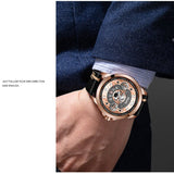 SMAEL Fashion Casual Wristwatches Leather Bracelet Watch Auto Date