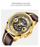 SMAEL Fashion Casual Wristwatches Leather Bracelet Watch Auto Date